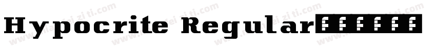 Hypocrite Regular字体转换